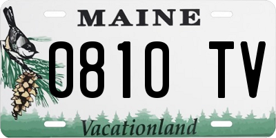 ME license plate 0810TV