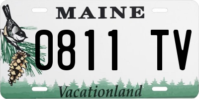 ME license plate 0811TV