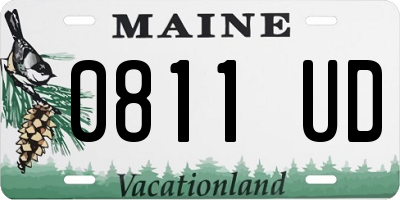 ME license plate 0811UD