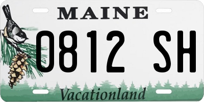 ME license plate 0812SH