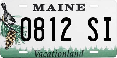 ME license plate 0812SI