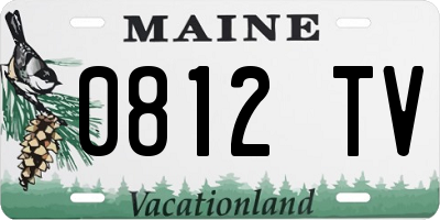 ME license plate 0812TV