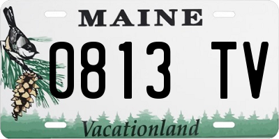 ME license plate 0813TV