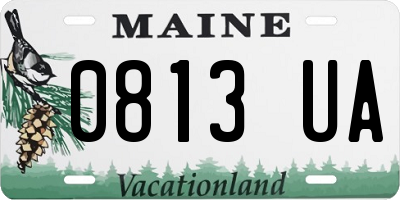 ME license plate 0813UA