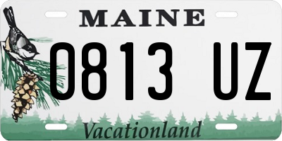 ME license plate 0813UZ