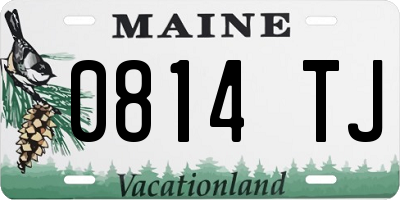 ME license plate 0814TJ