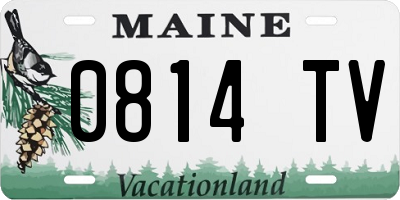 ME license plate 0814TV