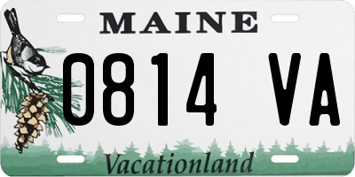 ME license plate 0814VA