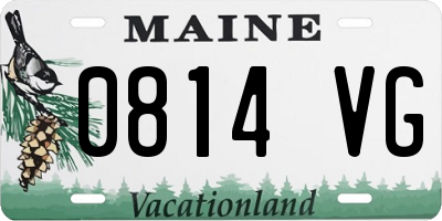 ME license plate 0814VG