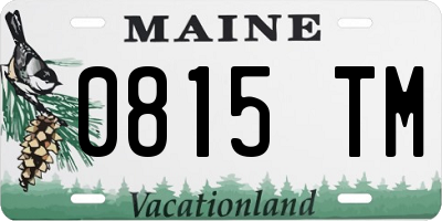 ME license plate 0815TM