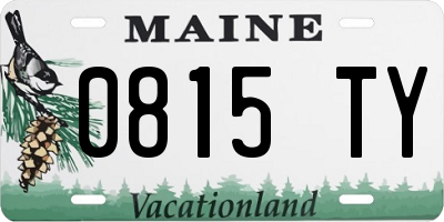 ME license plate 0815TY