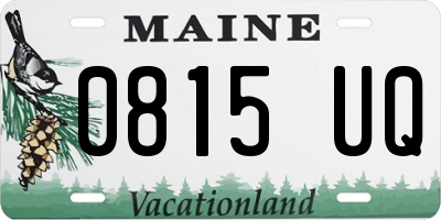 ME license plate 0815UQ