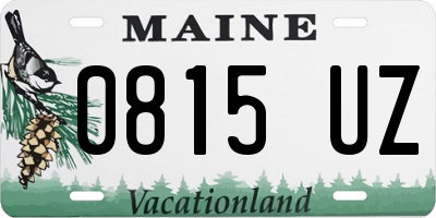 ME license plate 0815UZ