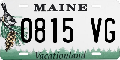 ME license plate 0815VG