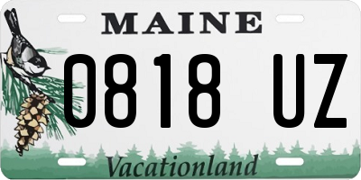 ME license plate 0818UZ