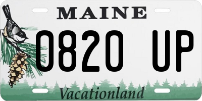 ME license plate 0820UP