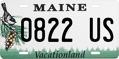 ME license plate 0822US