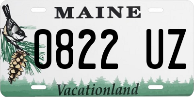 ME license plate 0822UZ