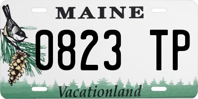 ME license plate 0823TP