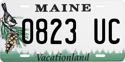 ME license plate 0823UC