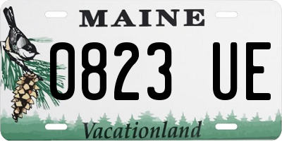 ME license plate 0823UE