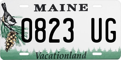 ME license plate 0823UG