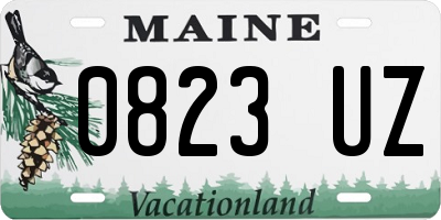 ME license plate 0823UZ