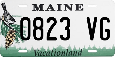 ME license plate 0823VG