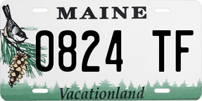 ME license plate 0824TF