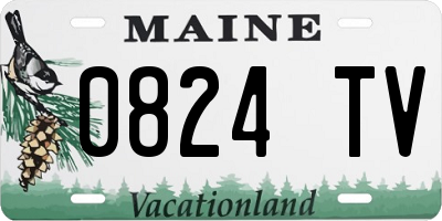 ME license plate 0824TV