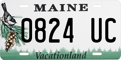 ME license plate 0824UC