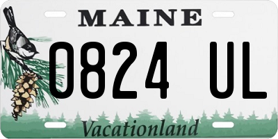 ME license plate 0824UL