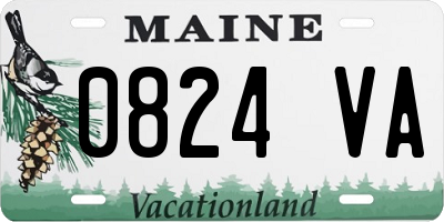 ME license plate 0824VA