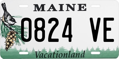 ME license plate 0824VE