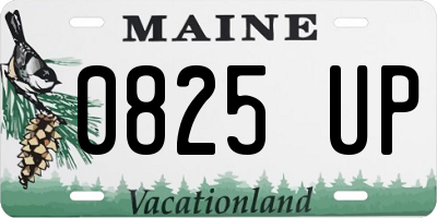 ME license plate 0825UP