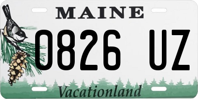 ME license plate 0826UZ