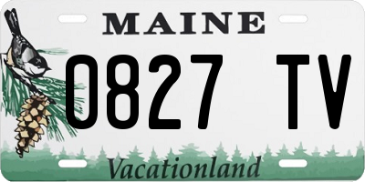 ME license plate 0827TV
