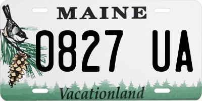 ME license plate 0827UA