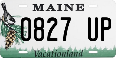 ME license plate 0827UP