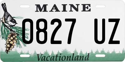 ME license plate 0827UZ