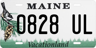 ME license plate 0828UL
