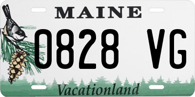 ME license plate 0828VG