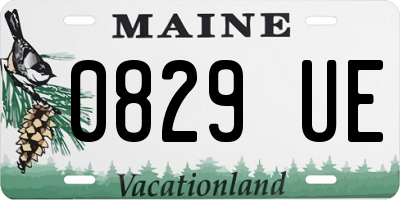 ME license plate 0829UE