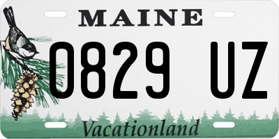 ME license plate 0829UZ