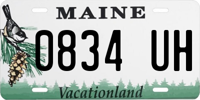 ME license plate 0834UH