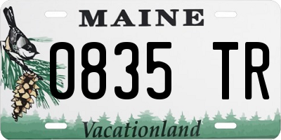ME license plate 0835TR