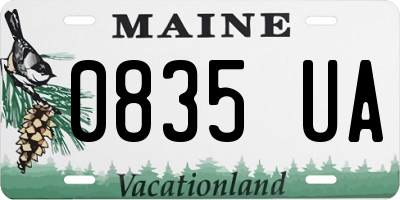 ME license plate 0835UA