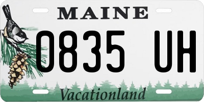 ME license plate 0835UH
