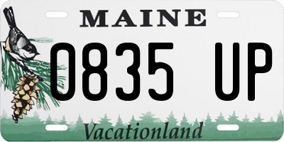 ME license plate 0835UP