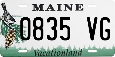 ME license plate 0835VG